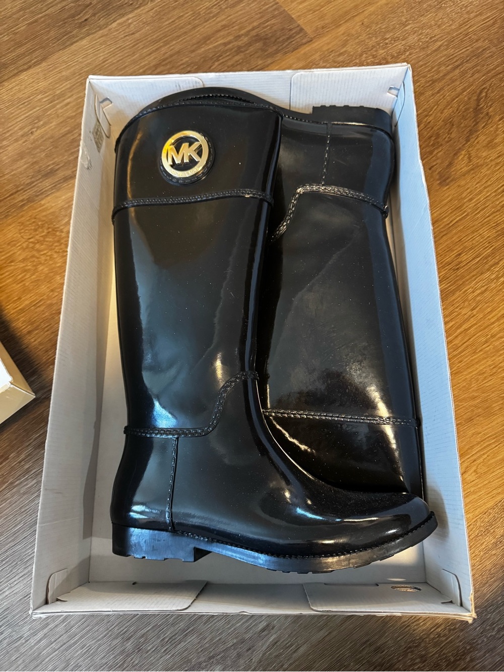 Michael Kors Black Rain Boots